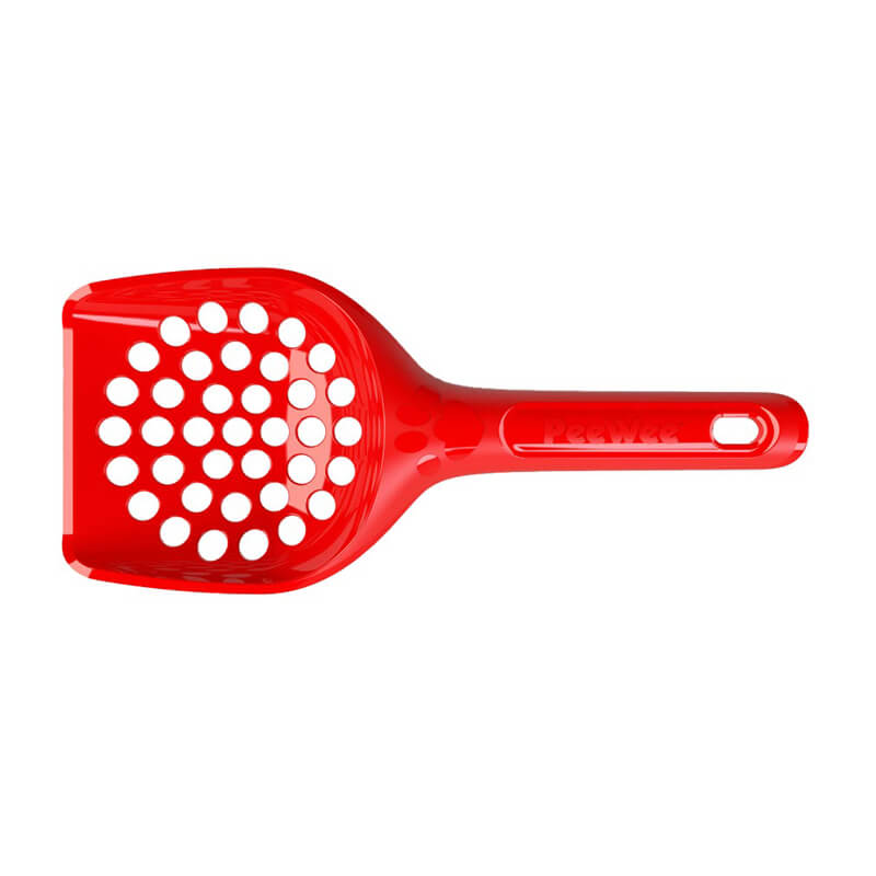 PeeWee Pelle à litière pour chat rouge Pelle à litière pour chat PeeWee rouge