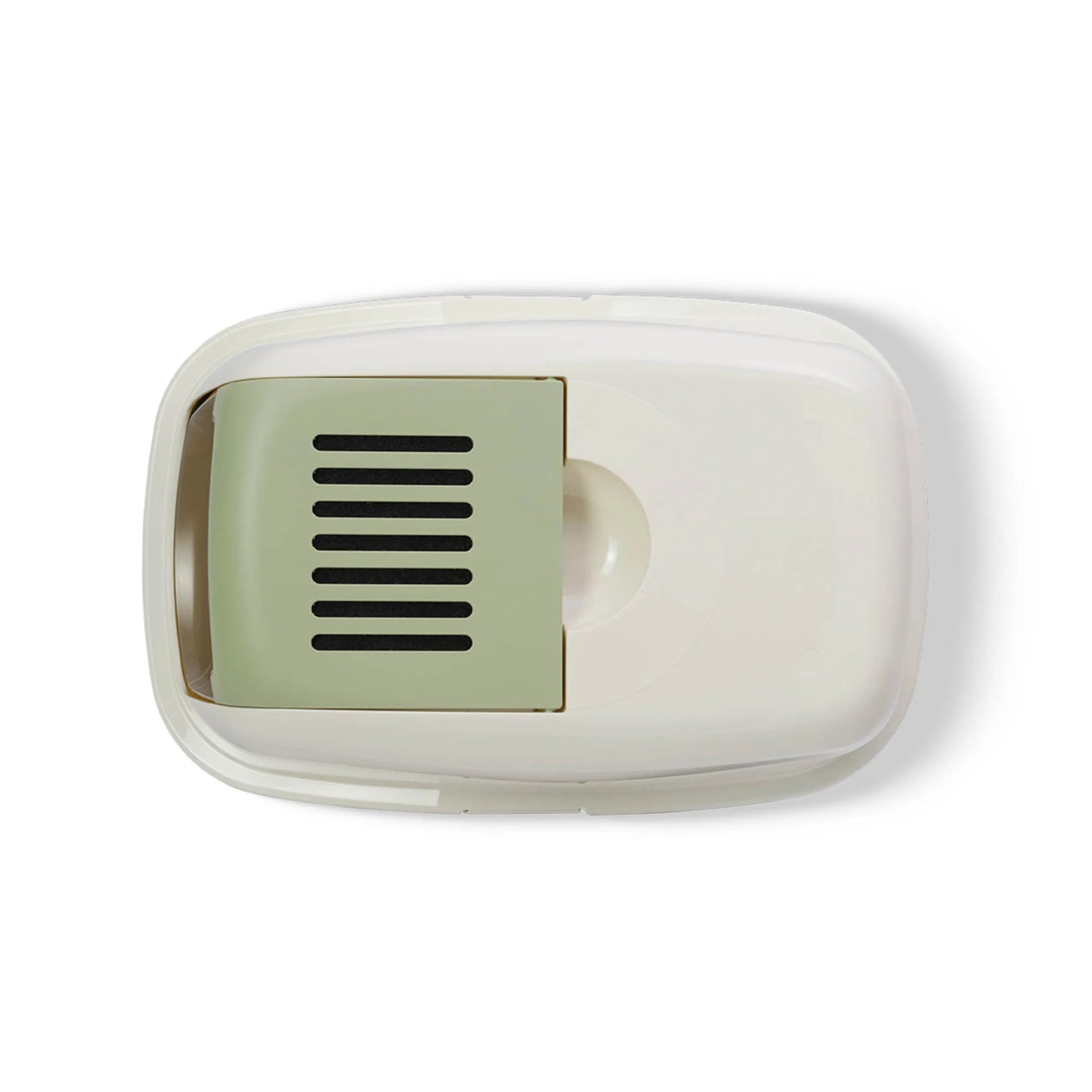 PeeWee EcoHus bac à litière avec couvercle vert sauge – Set de Base + 3 kg granulés de bois