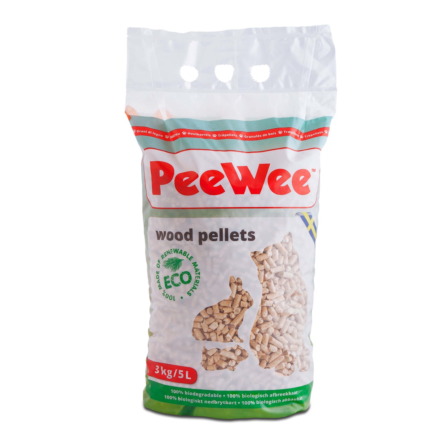 PeeWee bac à litière couvert XXL EcoDome Set de Base + 3kg granulés de bois