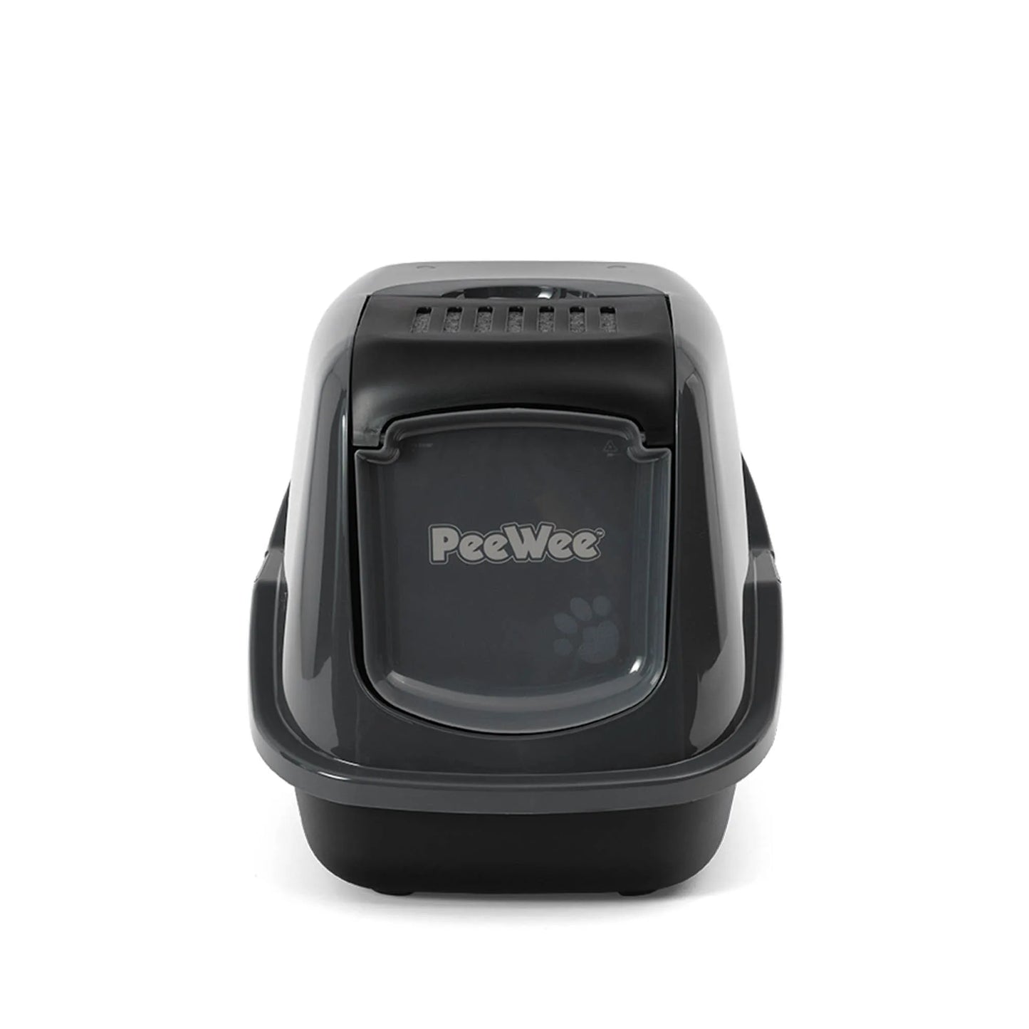 PeeWee EcoHus bac à litière avec couvercle anthracite-noir – Set de Base + 3 kg granulés de bois